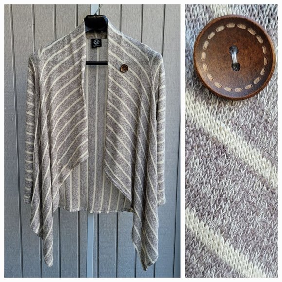 bobeau Sweaters - Bobeau | One Button Wrap Cardigan | Women's M